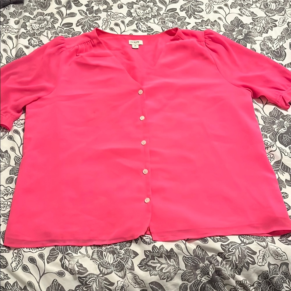 J. Crew Pink Short Sleeve